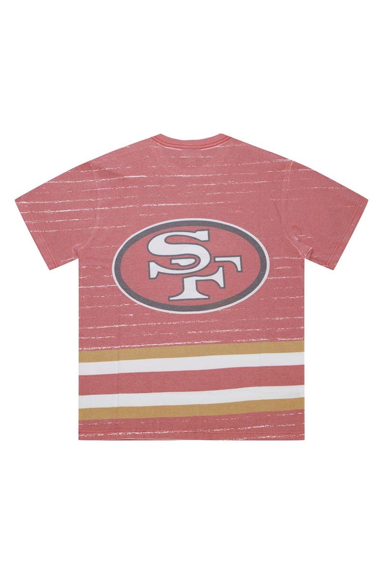 Men's Mitchell & Ness Scarlet San Francisco 49ers Jumbotron 3.0 T-Shirt, Alternate, color, Scarlet