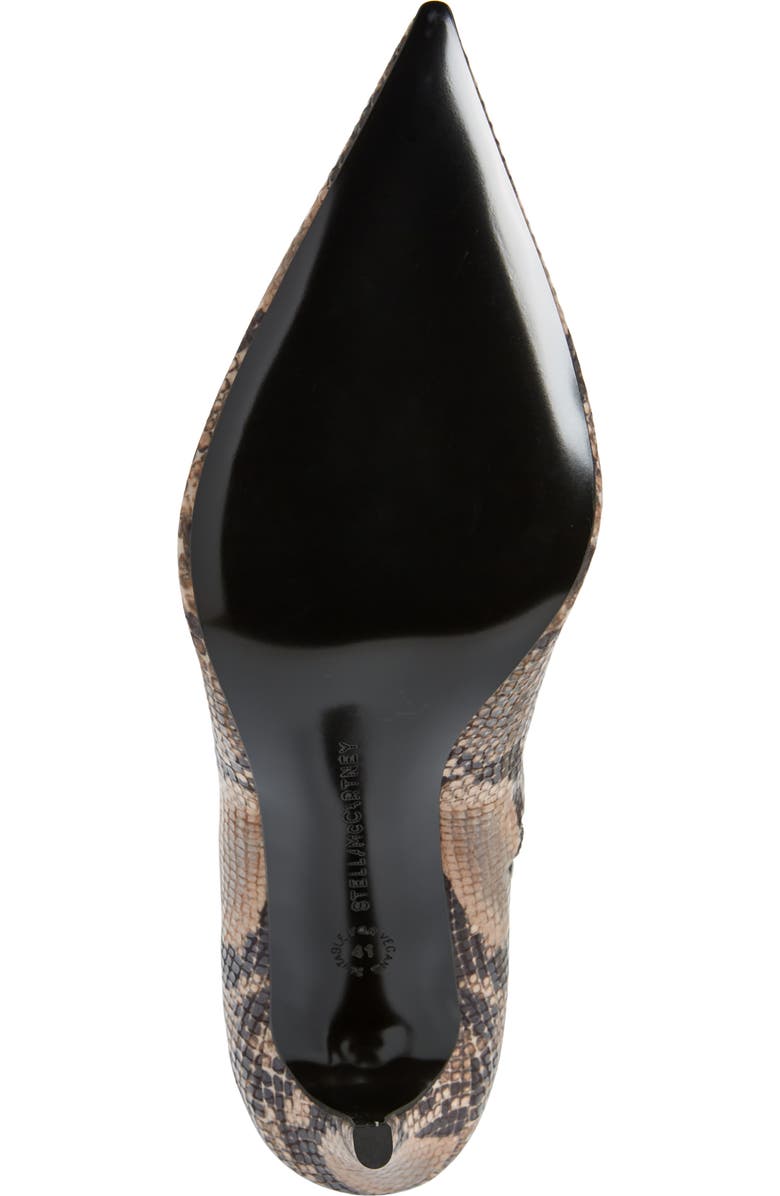 Stella McCartney Iconic Python Print Pointed Toe Over the Knee Boot, Alternate, color,