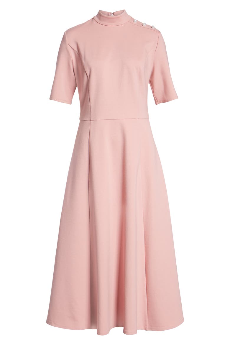 x Atlantic-Pacific Stretch Ponte Dress, Alternate, color, PINK BEAUTY