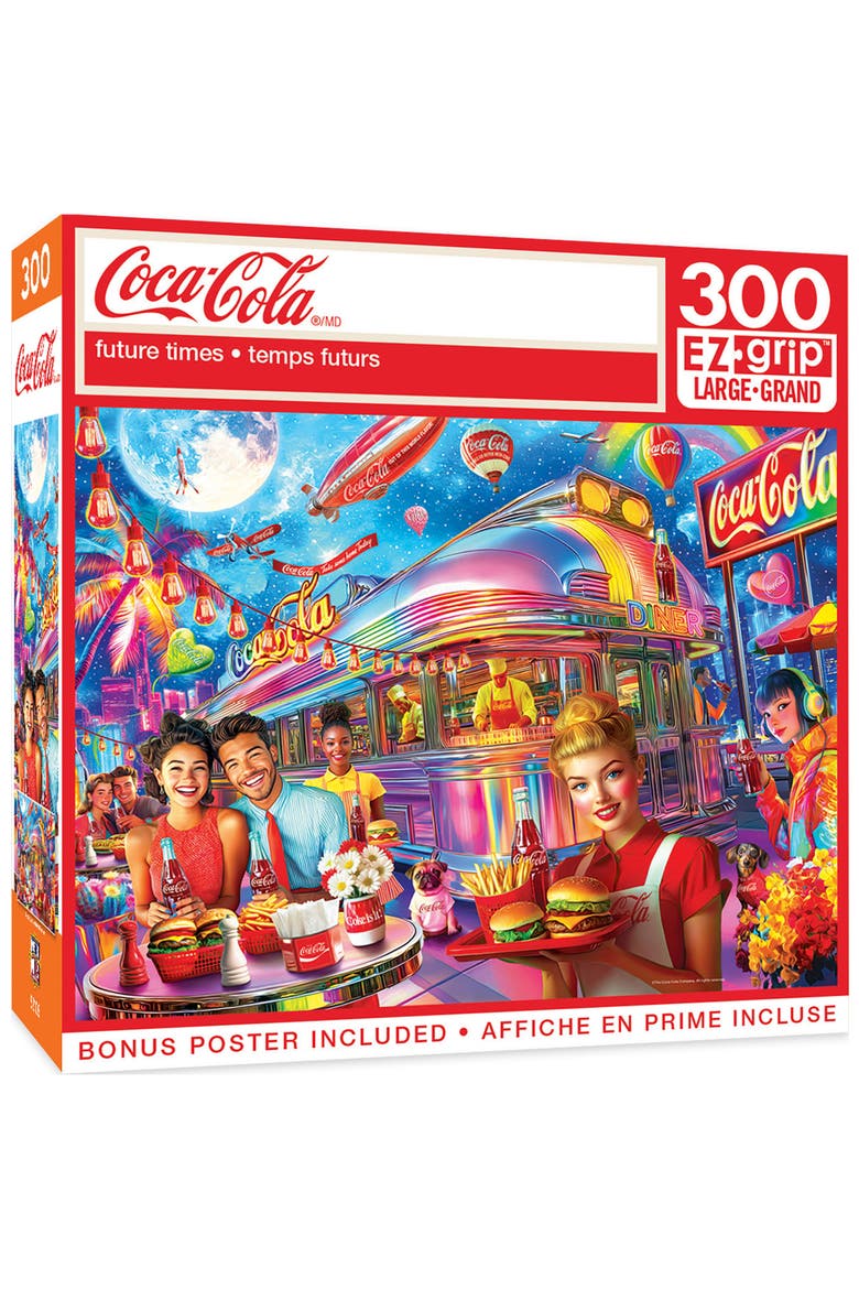 Coca-Cola Future Times 300 Piece Puzzle, Main, color, Multicolor