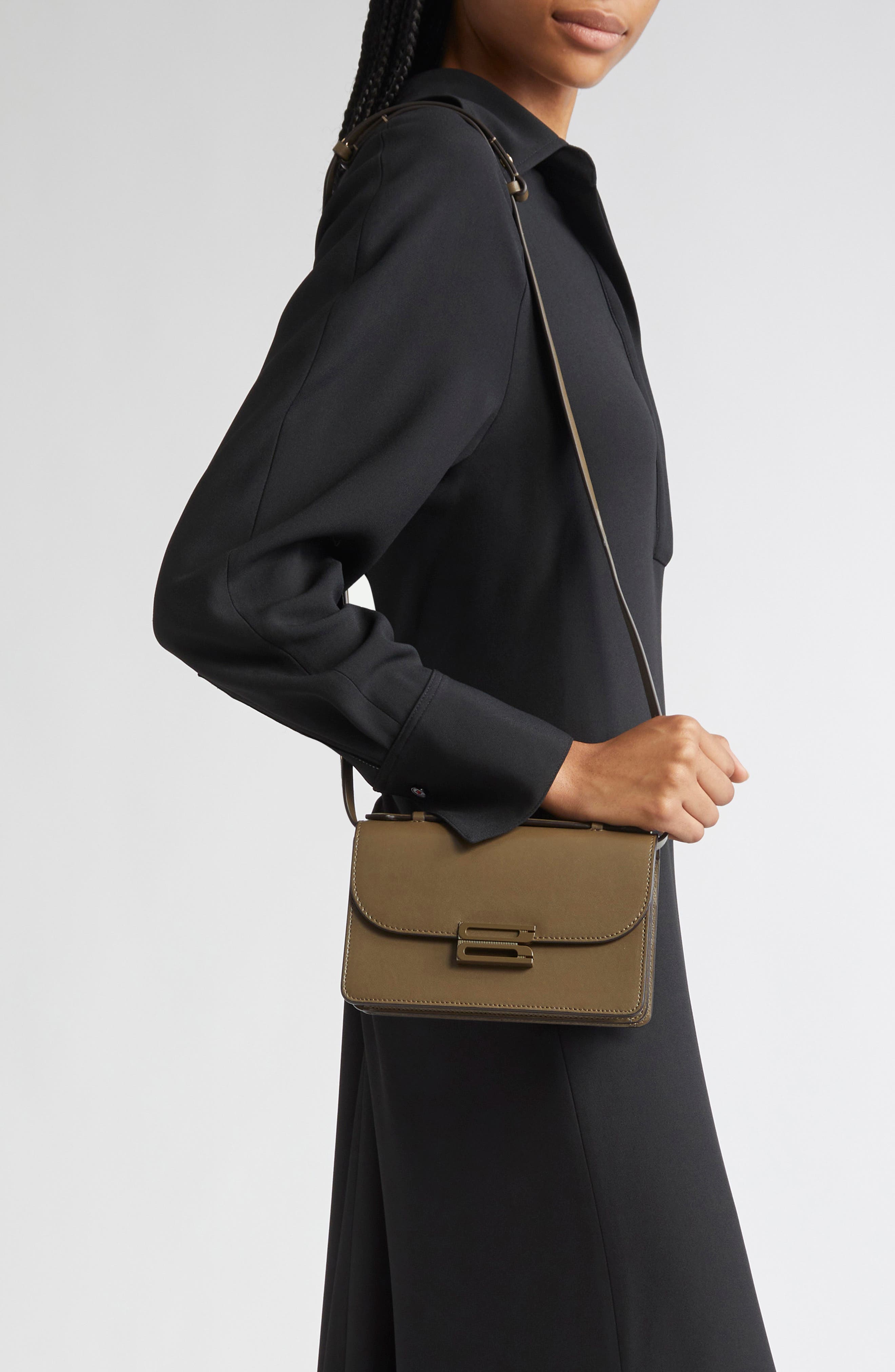 Victoria Beckham The Mini Dorian Leather Shoulder Bag, Alternate, color, 