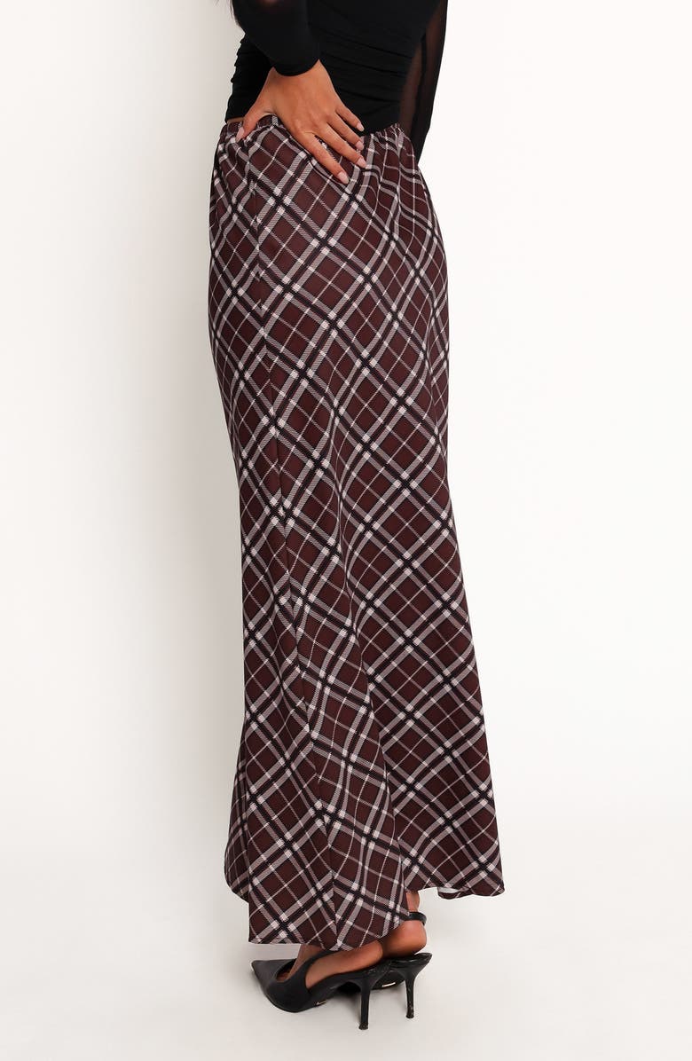 Petal & Pup Sandra Maxi Skirt, Alternate, color, Brown Check