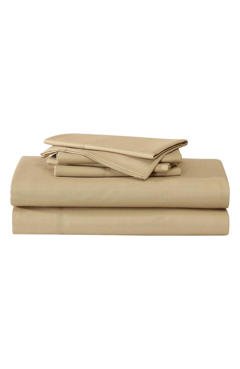 Eddie Bauer Logan Dark Beige Cotton King Sheet Set, Main, color, Dark Beige