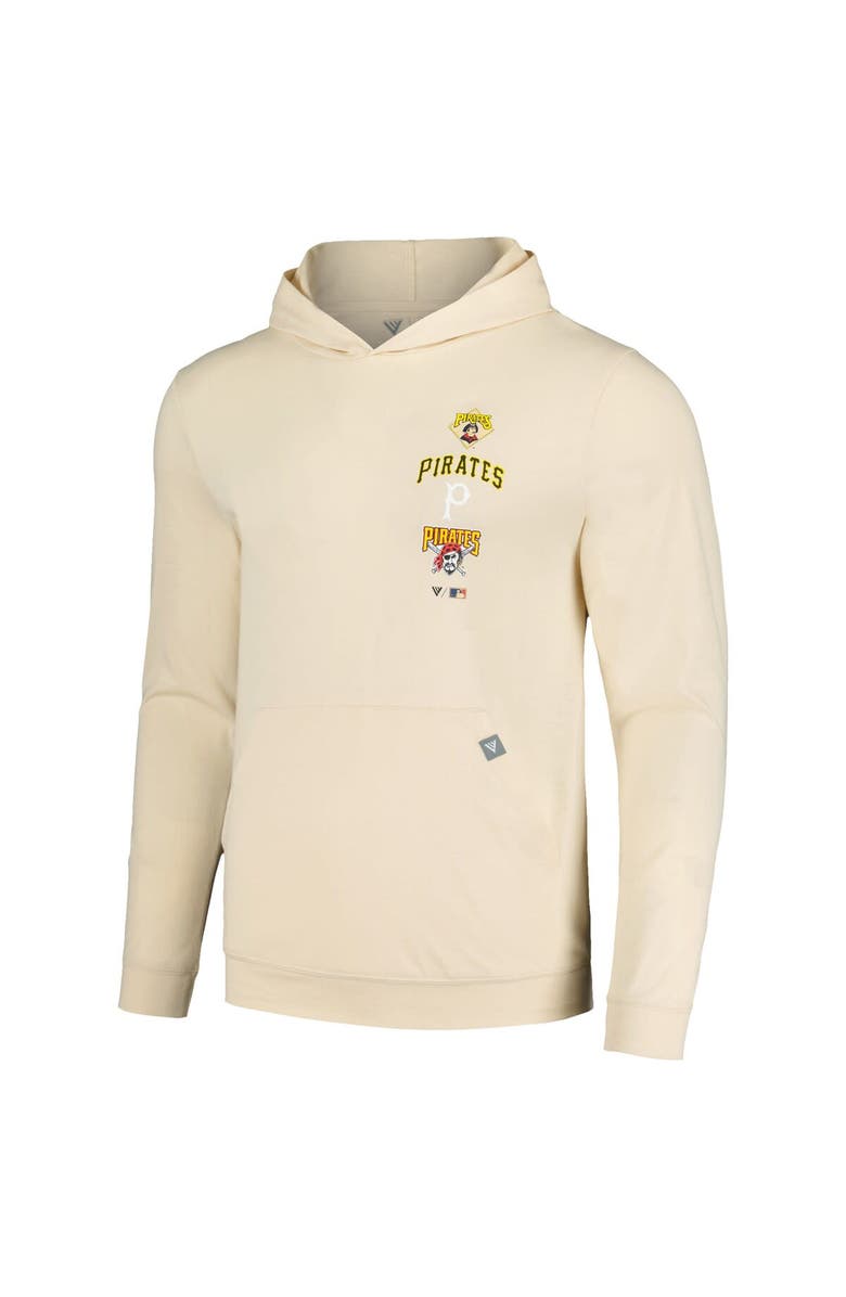 LEVELWEAR Men's Levelwear Cream Pittsburgh Pirates Base Line Pullover Hoodie, Alternate, color, 