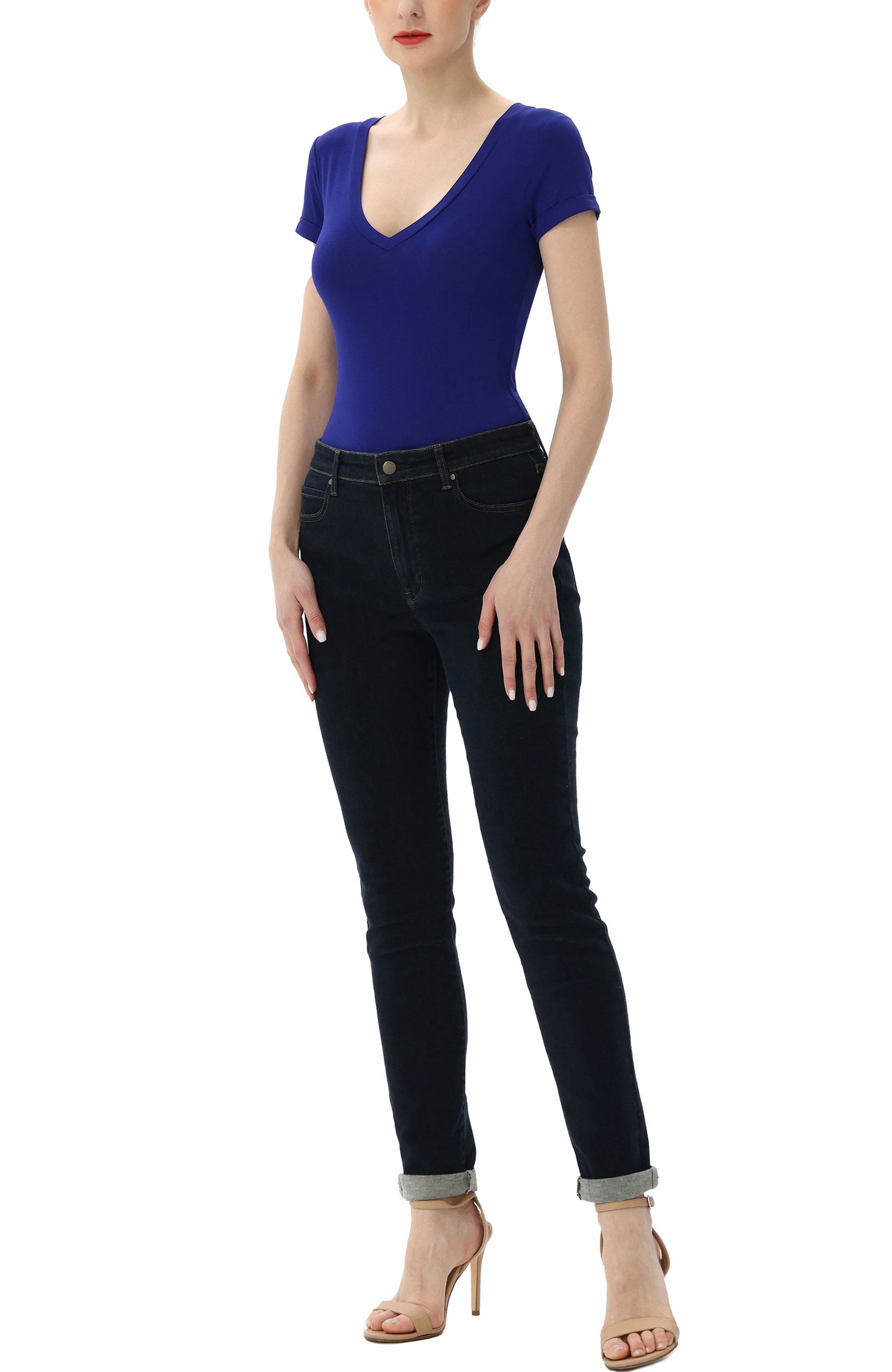 Kimi & Kai Women's V-Neck Basic Bodysuit (Women) | Nordstrom