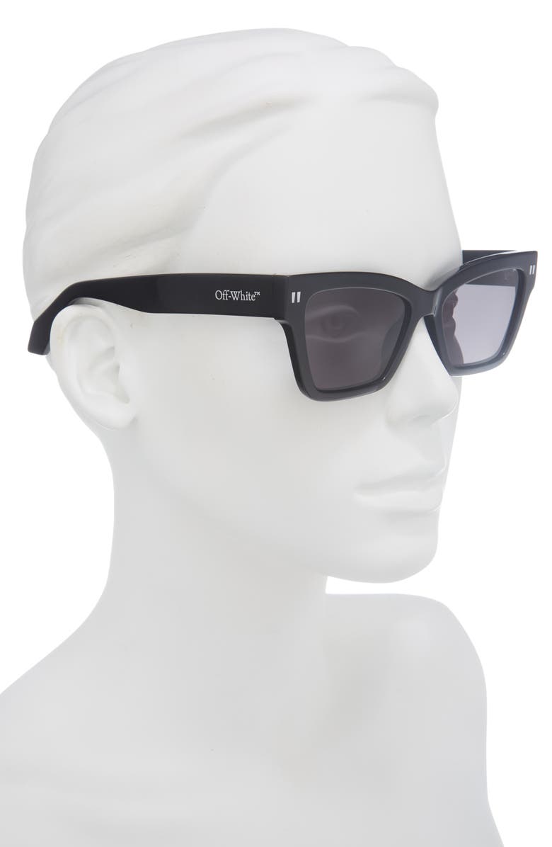 Off-White Cincinnati Square Sunglasses, Alternate, color, Black Dark Grey