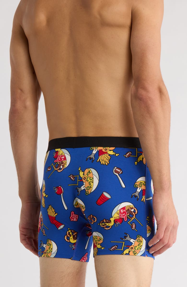 SAXX Ultra Super Soft Boxer Briefser Briefs, Alternate, color, Souper Bowl-Cobalt