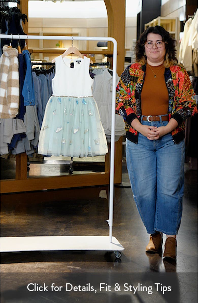 Kid's Sequin Sleeveless Tulle Dress, sales video thumbnail