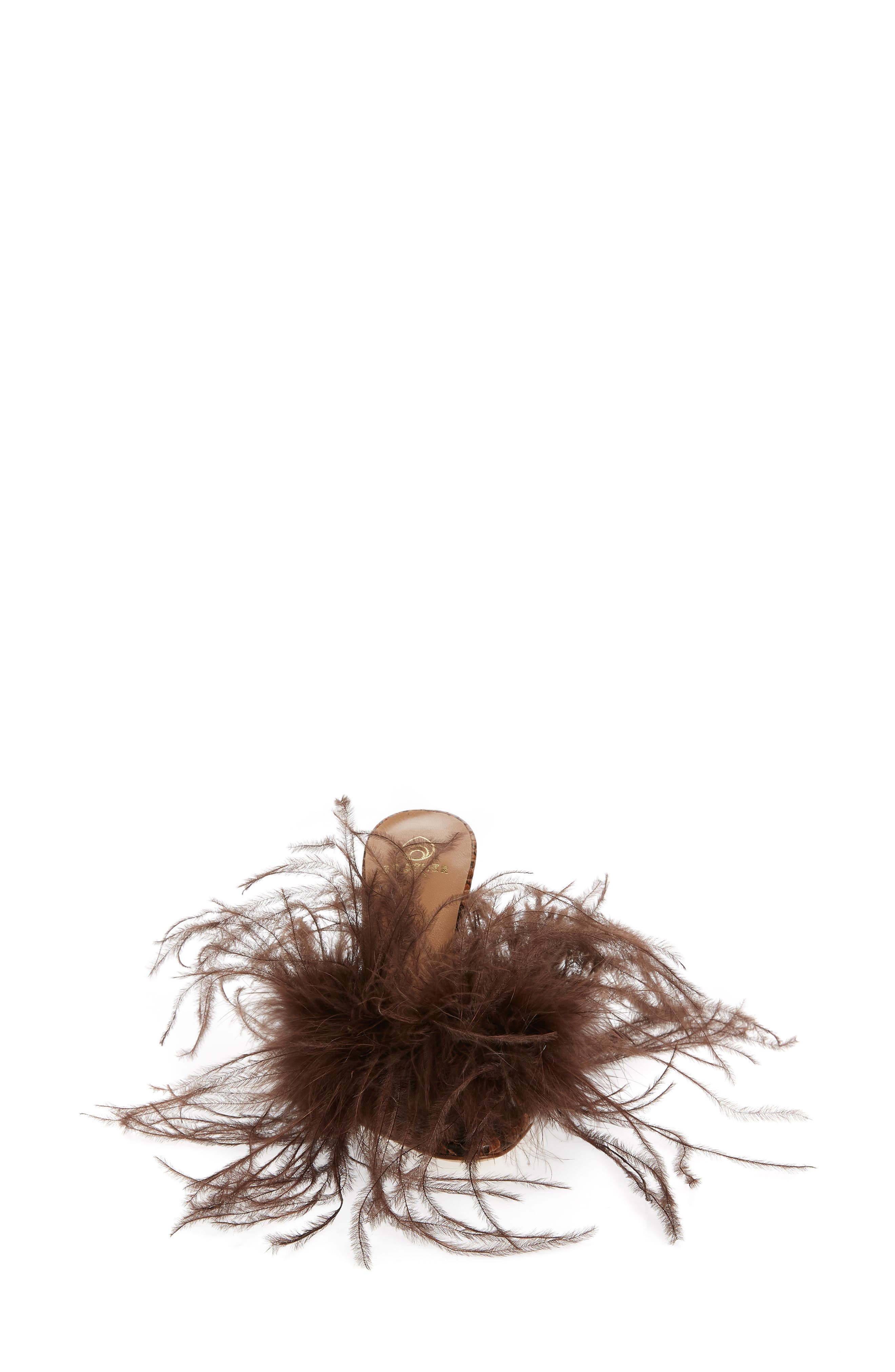 Brother Vellies Palms Feather Sandal, Alternate, color, 