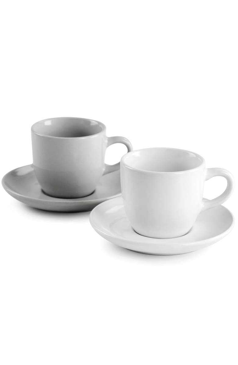Mr. Coffee 12 Piece 3oz Stoneware Espresso Cup and Saucer Set, Alternate, color, 