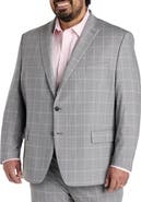 Michael Kors Big & Tall Windowpane Suit Jacket