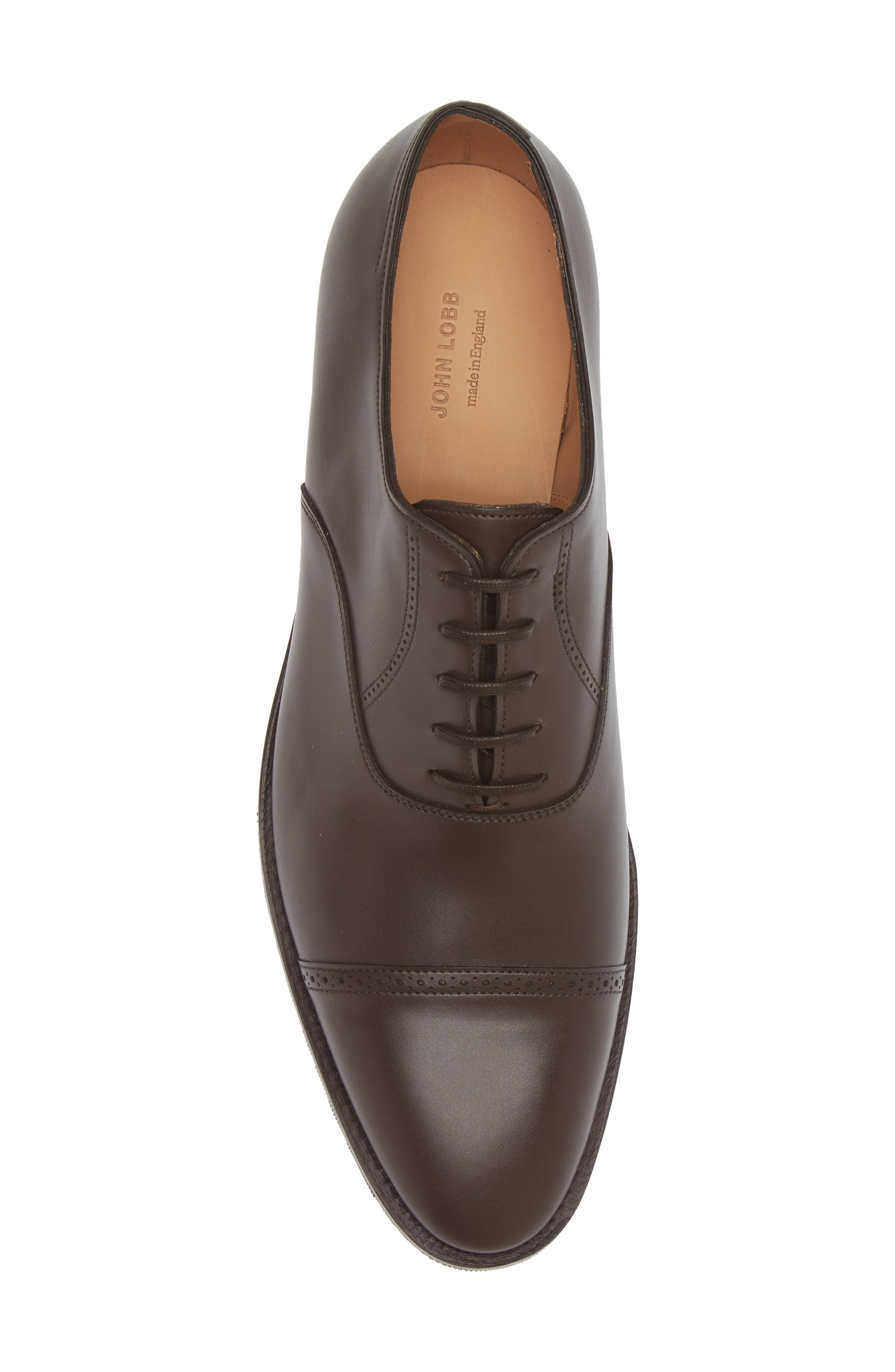 Bristol Cap Toe Oxford, Alternate, color, 2Y- BROWN