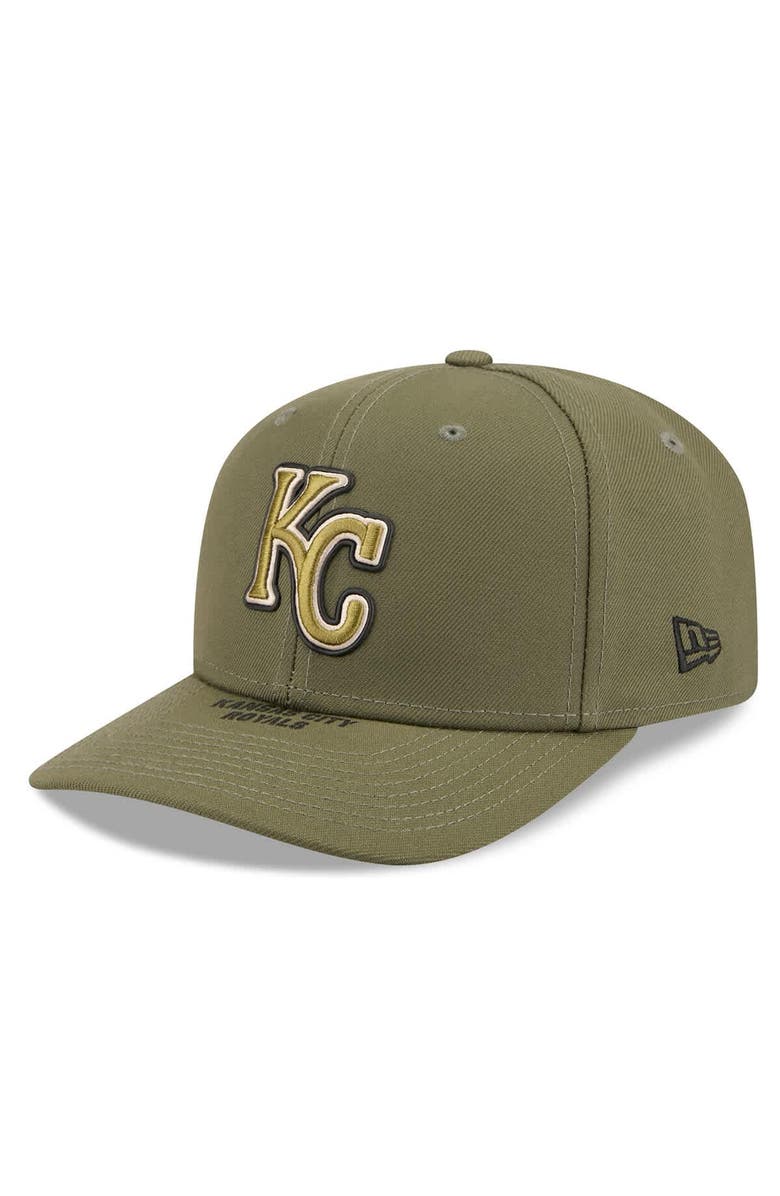 New Era Men's New Era  Olive Kansas City Royals 2026 Armed Forces Day 9SEVENTY Adjustable Hat, Alternate, color, Olive