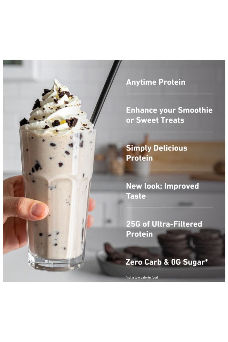 Zero Carb High Protein Whey Isolate Powder Cookies and Cream, Alternate, color, None