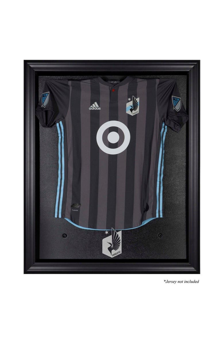 FANATICS AUTHENTIC Minnesota United FC Black Framed Team Logo Jersey Display Case, Main, color, 