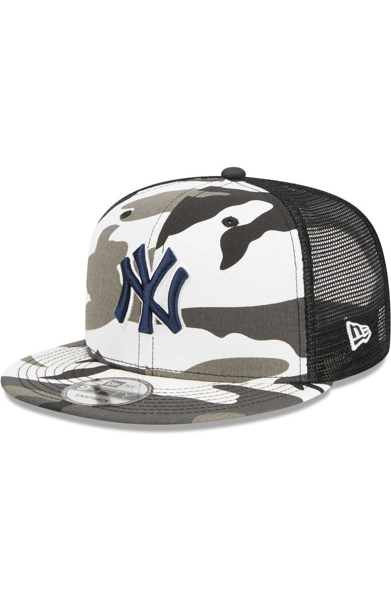 New Era Men's New Era Camo New York Yankees Urban Camo Trucker 9FIFTY Snapback Hat, Main, color, 