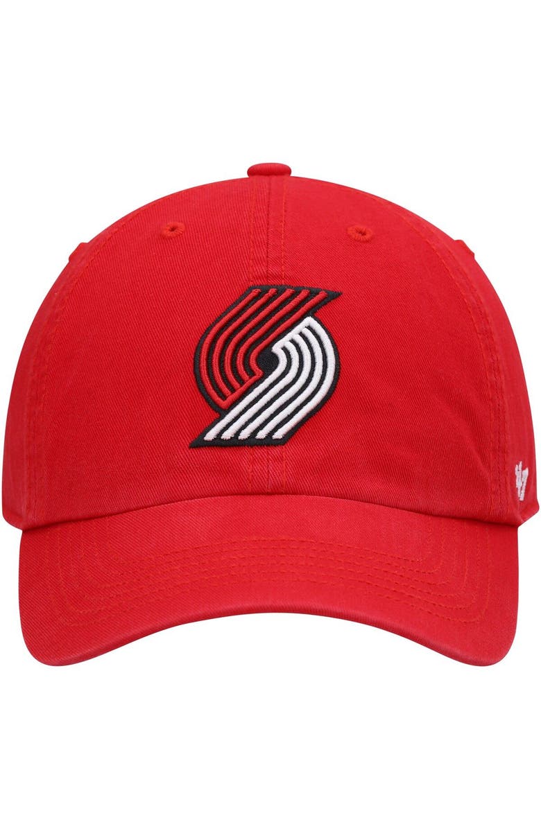 Divine Creations Men's '47 Red Portland Trail Blazers Franchise Fitted Hat, Alternate, color, 