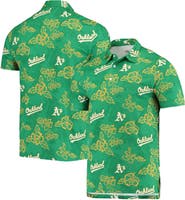 Reyn Spooner Men's Reyn Spooner Green Oakland Athletics Performance Polo
