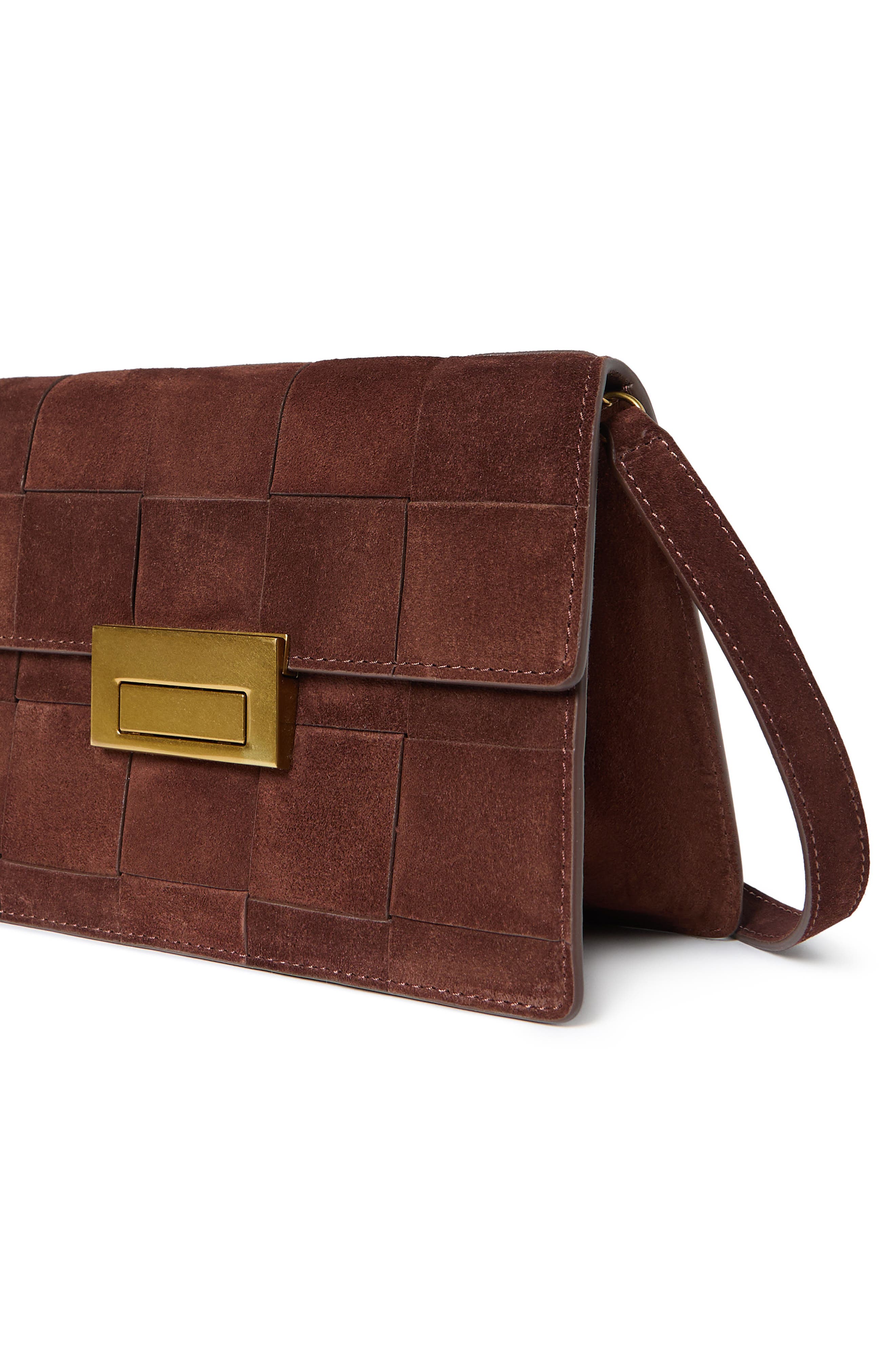 Loeffler Randall Delphine Clutch, Alternate, color, Espresso