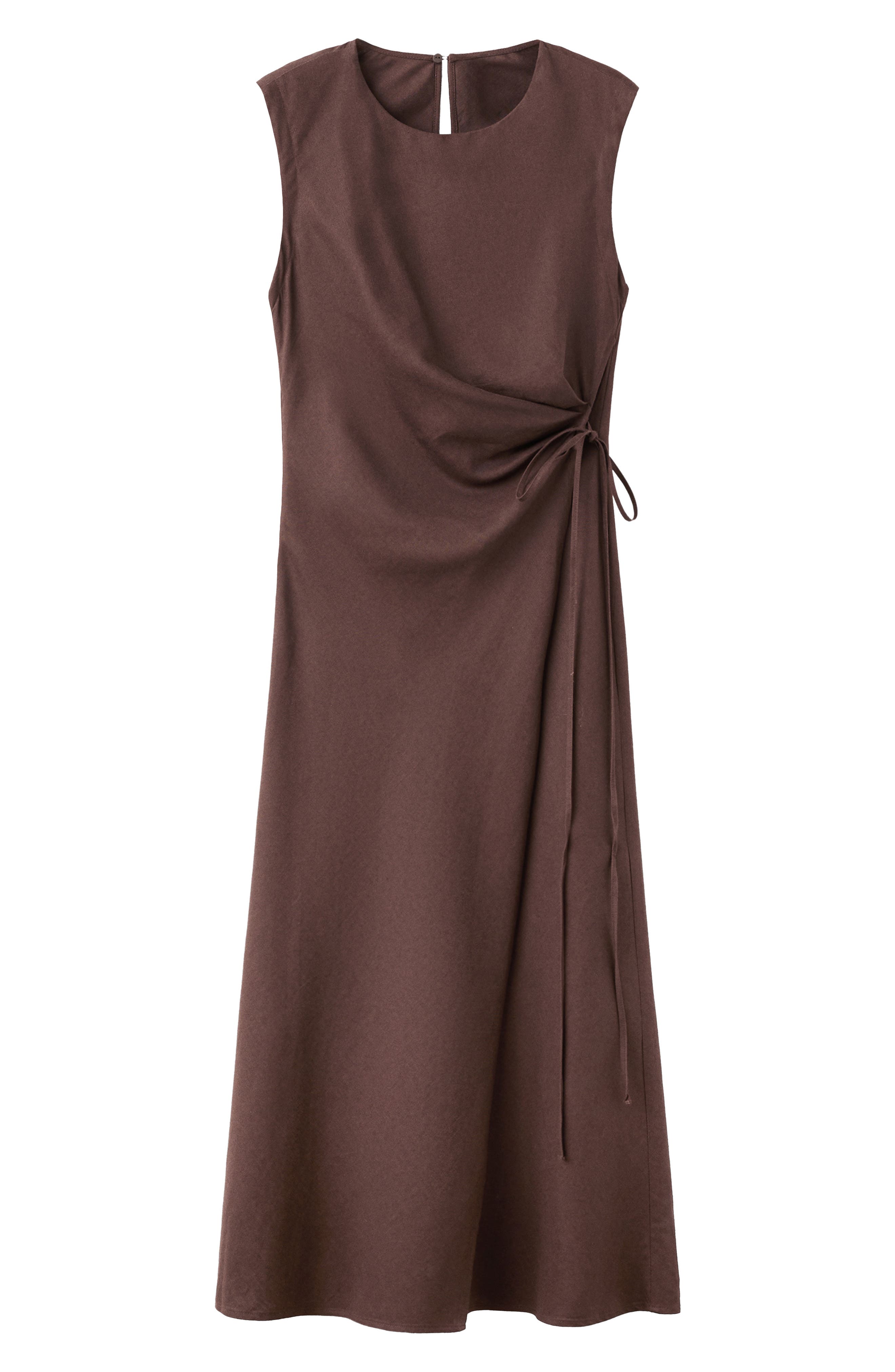 linen wrap dress mango MANGO Linen Wrap Dress