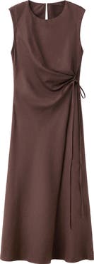 MANGO Wrap Midi Dress