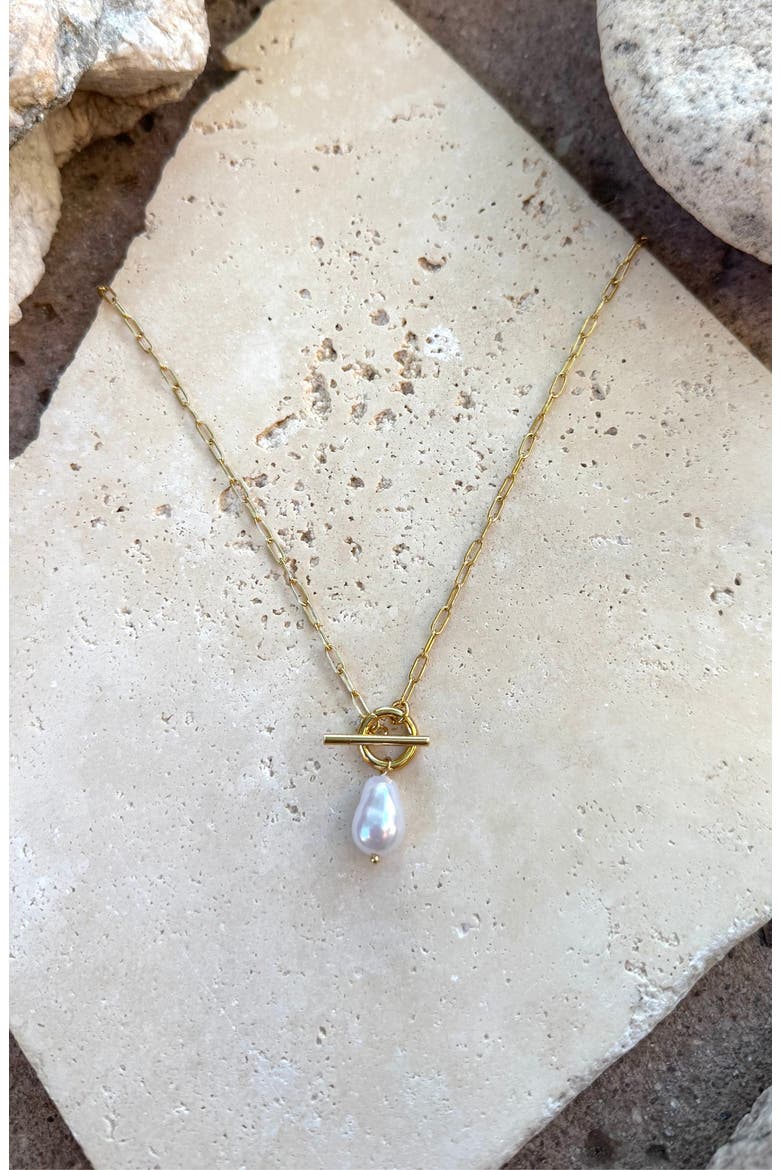 Freshwater Pearl Pendant Necklace, Alternate, color, WHITE