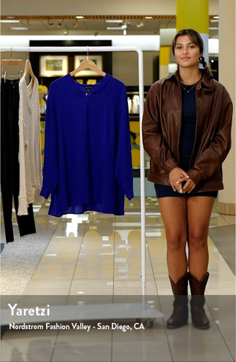 V-Neck Silk Crepe Top, sales video thumbnail