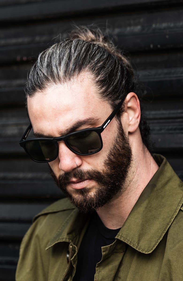 Vincero Midway 55mm Polarized Square Sunglasses, Alternate, color,