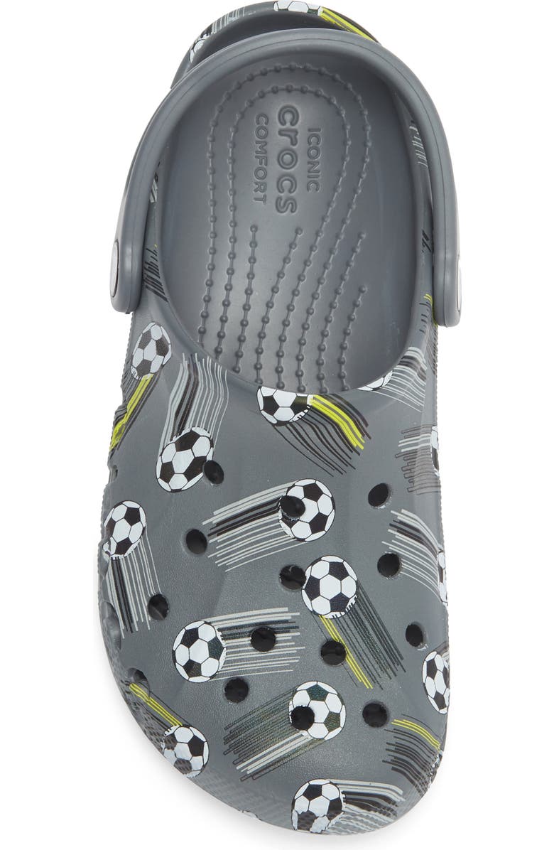 CROCS Kids' Baya Print Clog, Alternate, color, Charcoal