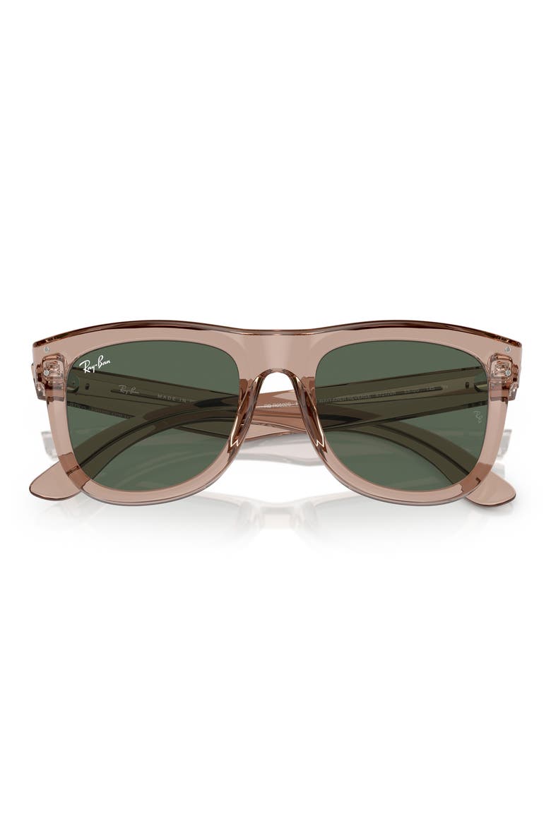Wayfarer Reverse 50mm Square Sunglasses, Alternate, color, DARK GREEN