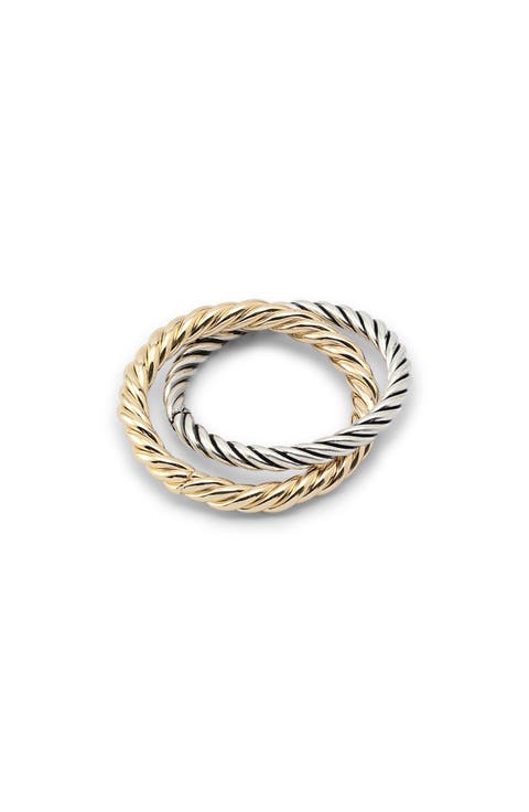Interlocking Double Rope Band Ring