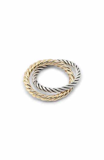 Interlocking Double Rope Band Ring