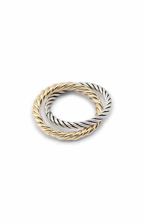Interlocking Double Rope Band Ring