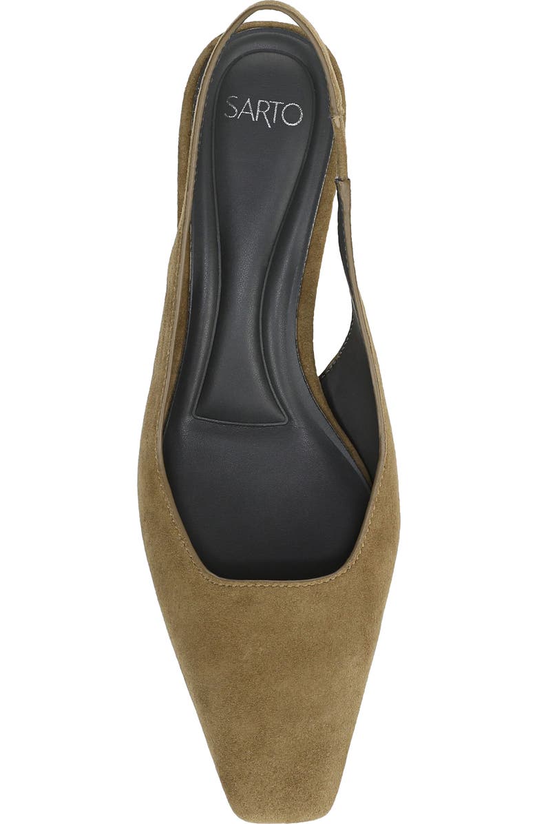 SARTO by Franco Sarto Raven Slingback Kitten Heel Pump, Alternate, color, Moss Green