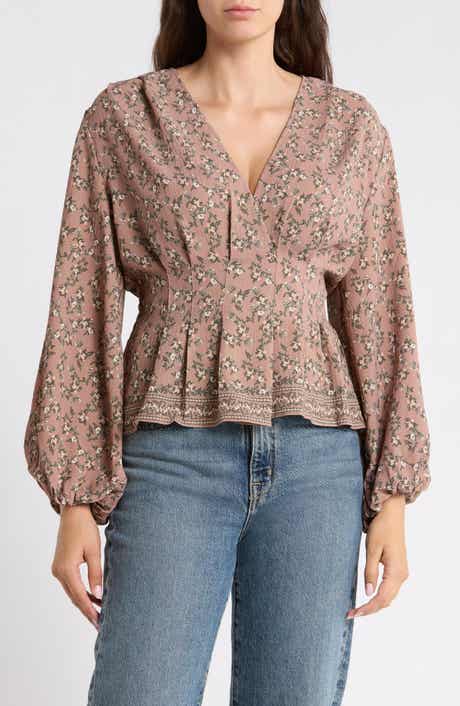 Surplice Long Sleeve Top