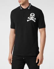 PHILIPP PLEIN Polo Shirt Ss Skull&Amp;Bones Men