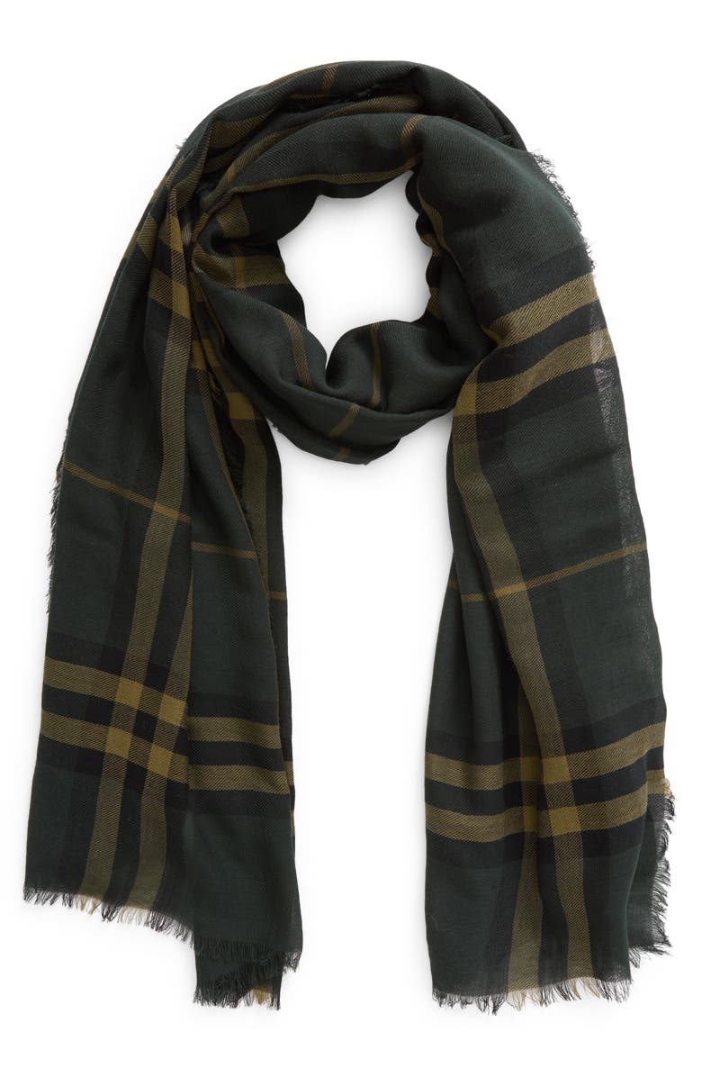 Burberry Giant Check Wool Scarf, Main, color,