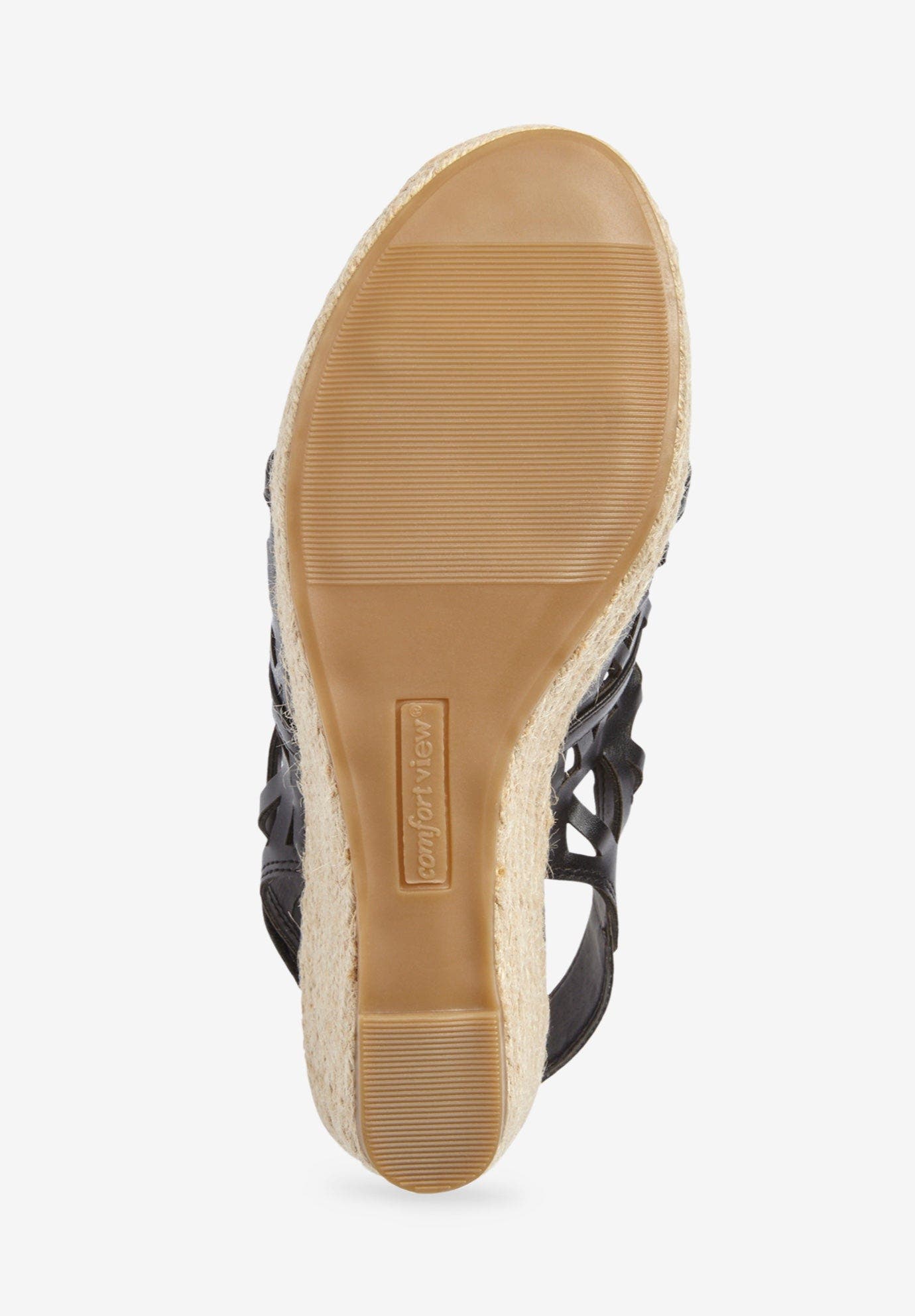 Comfortview The Karen Espadrille, Alternate, color, Black