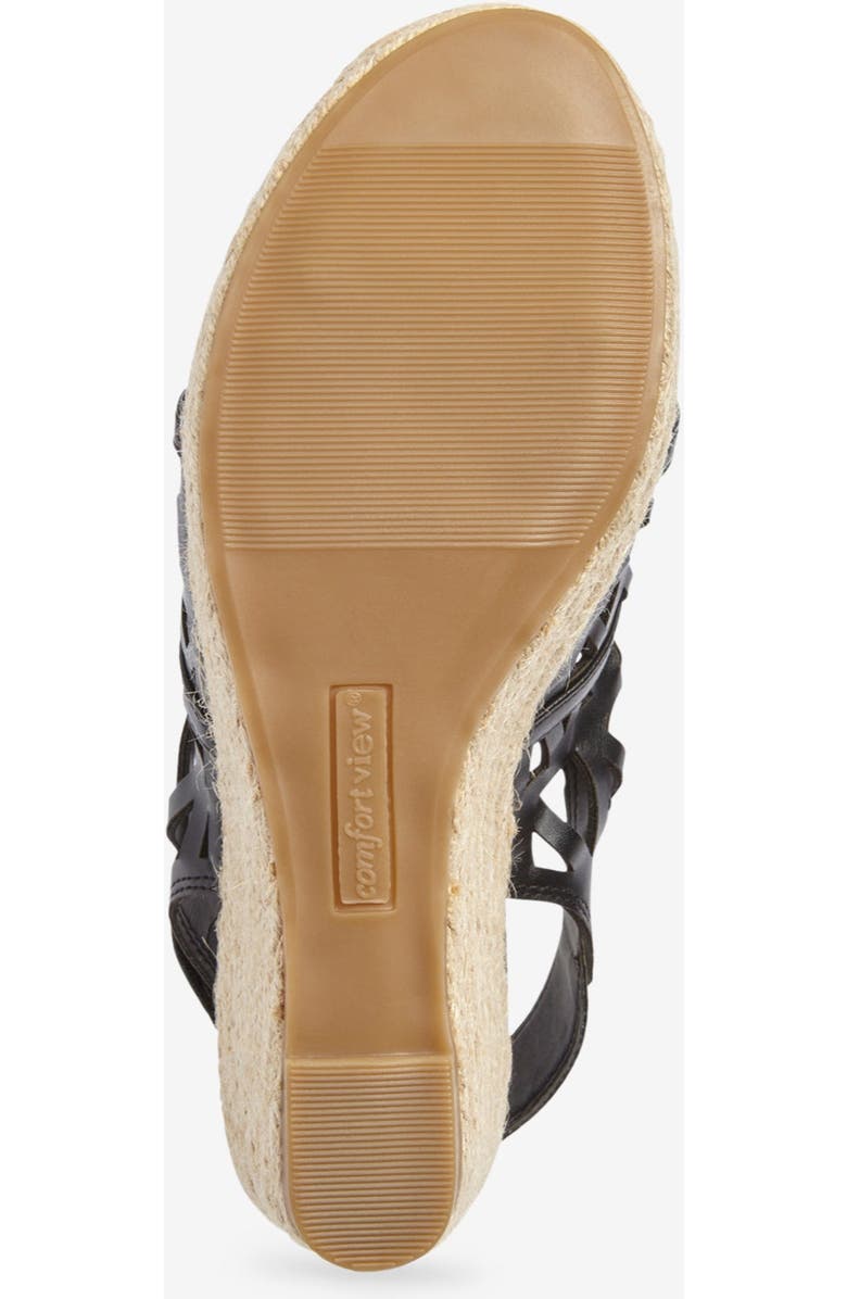 Comfortview The Karen Espadrille, Alternate, color, Black