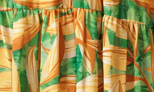 Flying Tomato Puff Sleeve Mixed Media Babydoll Dress In Multi