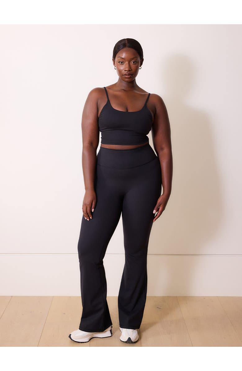 LOVALL 24/7 Revitalise Flare Leggings, Alternate, color, Black