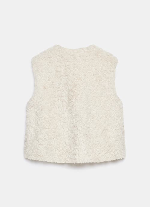 Mint Velvet Faux Fur Vest In Black