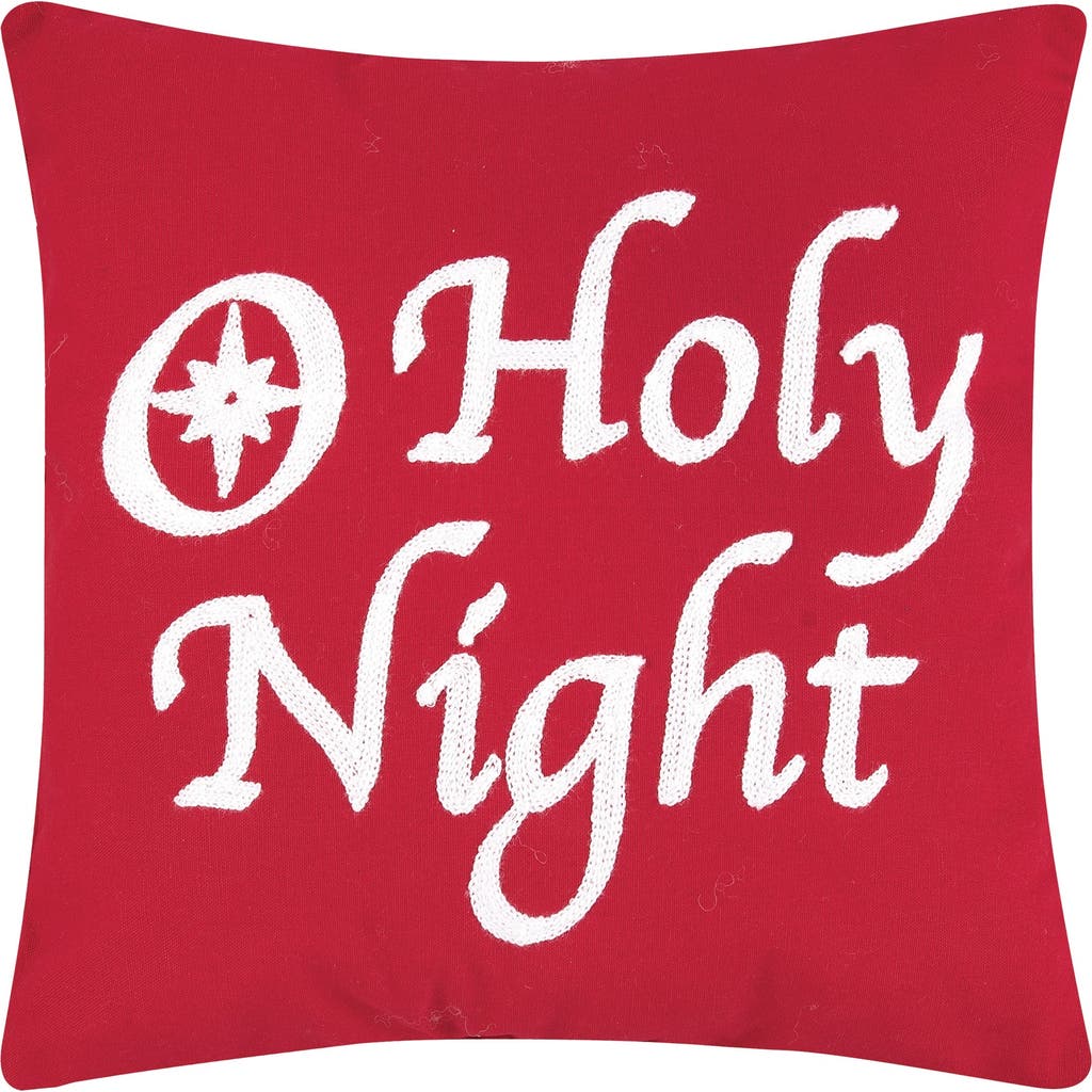 C & F Home C&f Home Holy Night Pillow, 14" X 14" In Red
