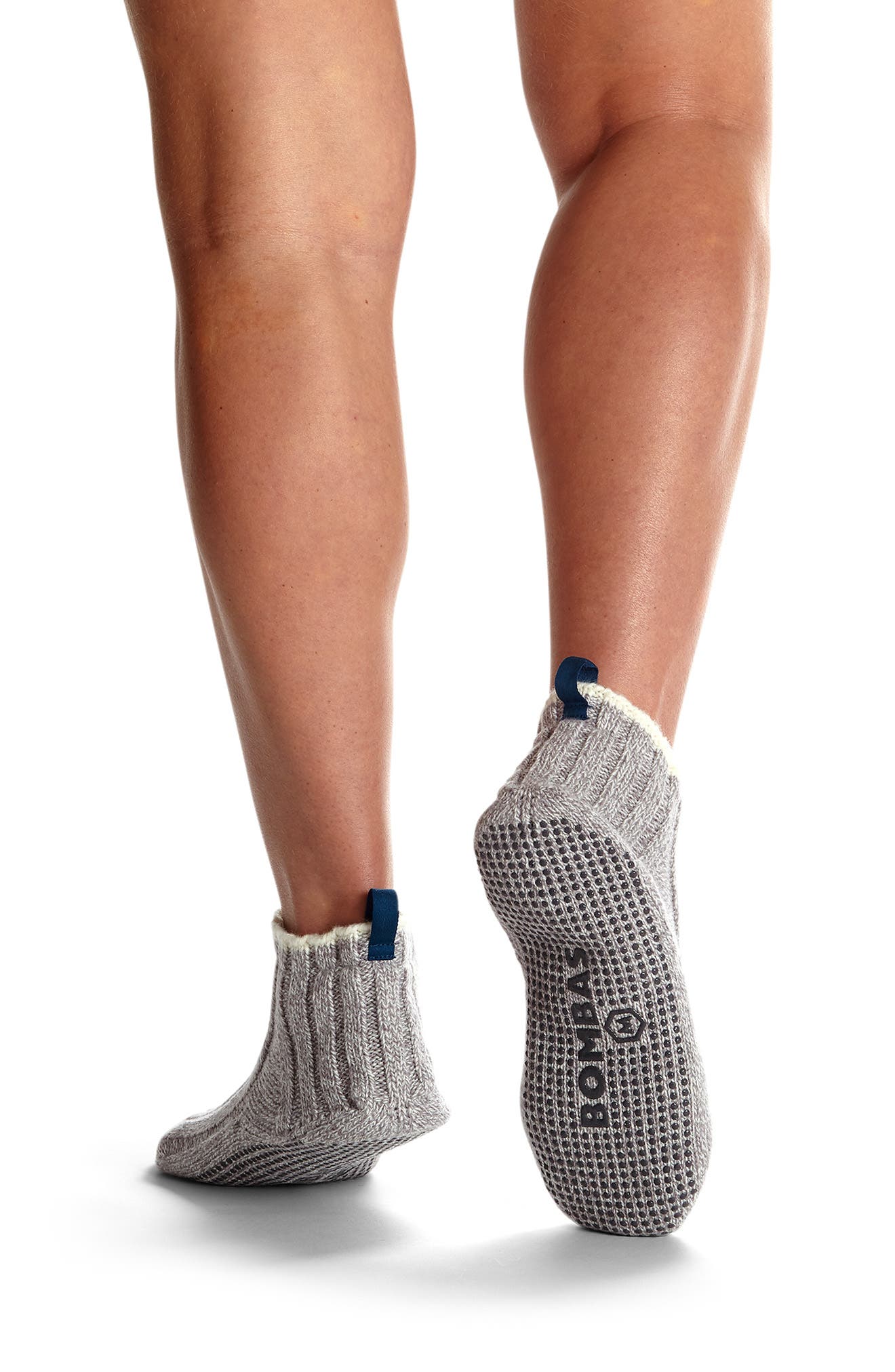 Bombas Cable Knit Gripper Slippers, Alternate, color, 