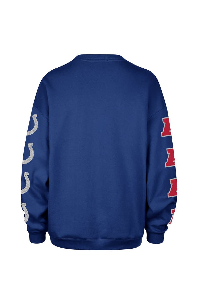 '47 Women's '47 Royal Indianapolis Colts Go Big Oversized Pullover Sweatshirt, Alternate, color, Royal
