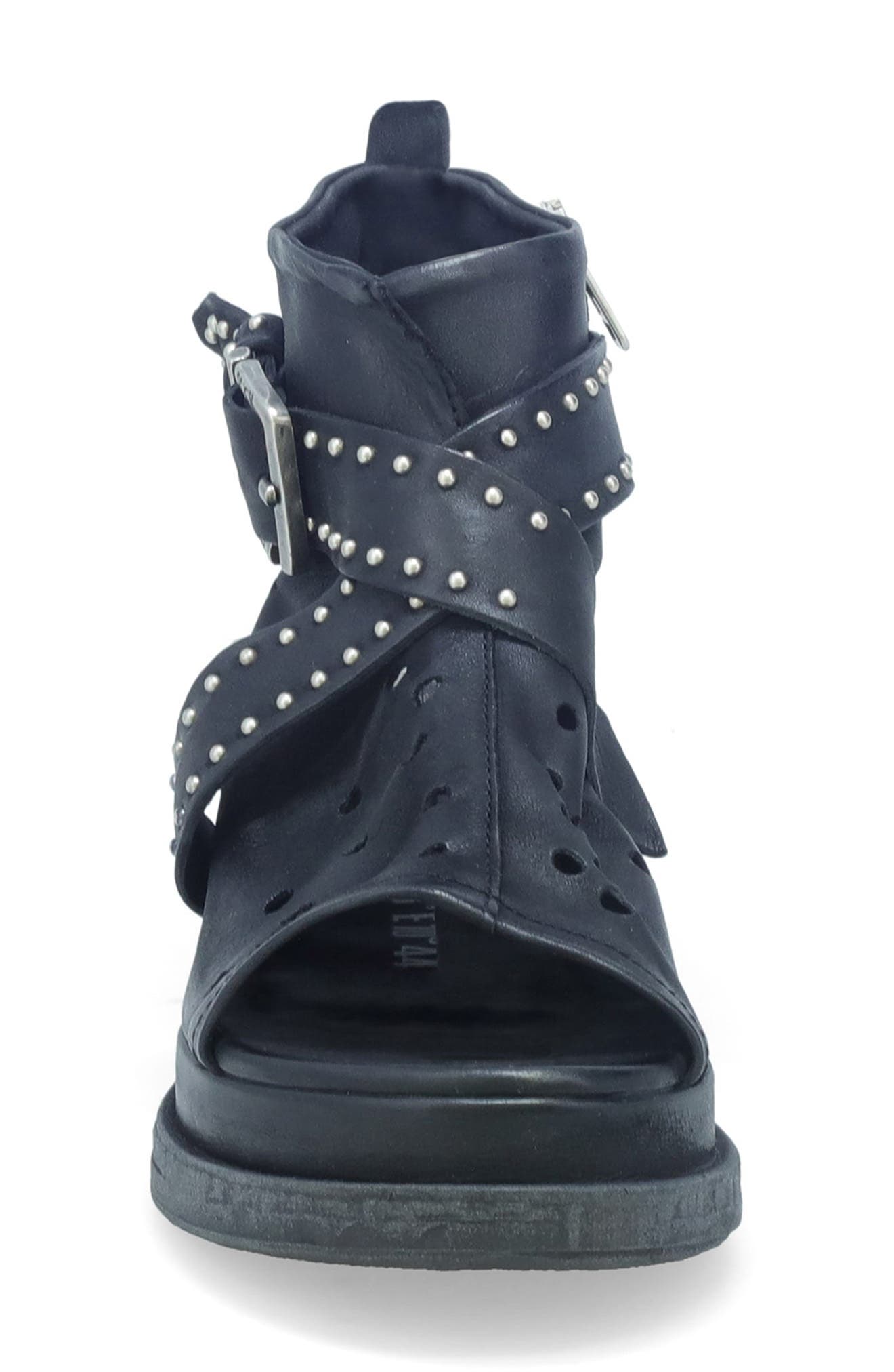 A.S.98 Lorrie Open Toe Bootie, Alternate, color, Black