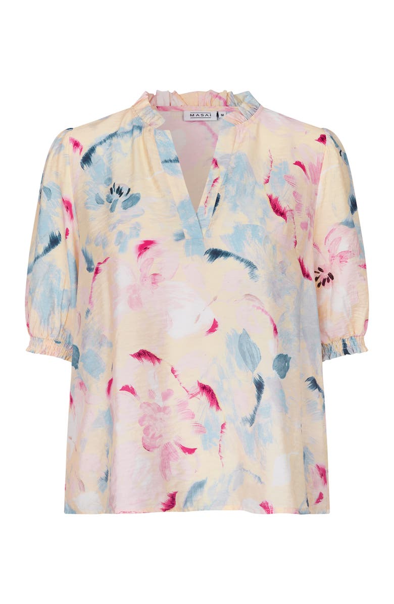 Masai Copenhagen MaDanessa Floral Print Blouse, Alternate, color, Primrose
