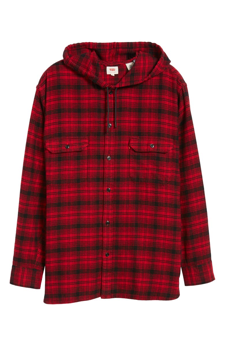 Levi's<sup>®</sup> x Justin Timberlake Hooded Flannel Worker Shirt, Alternate, color, 