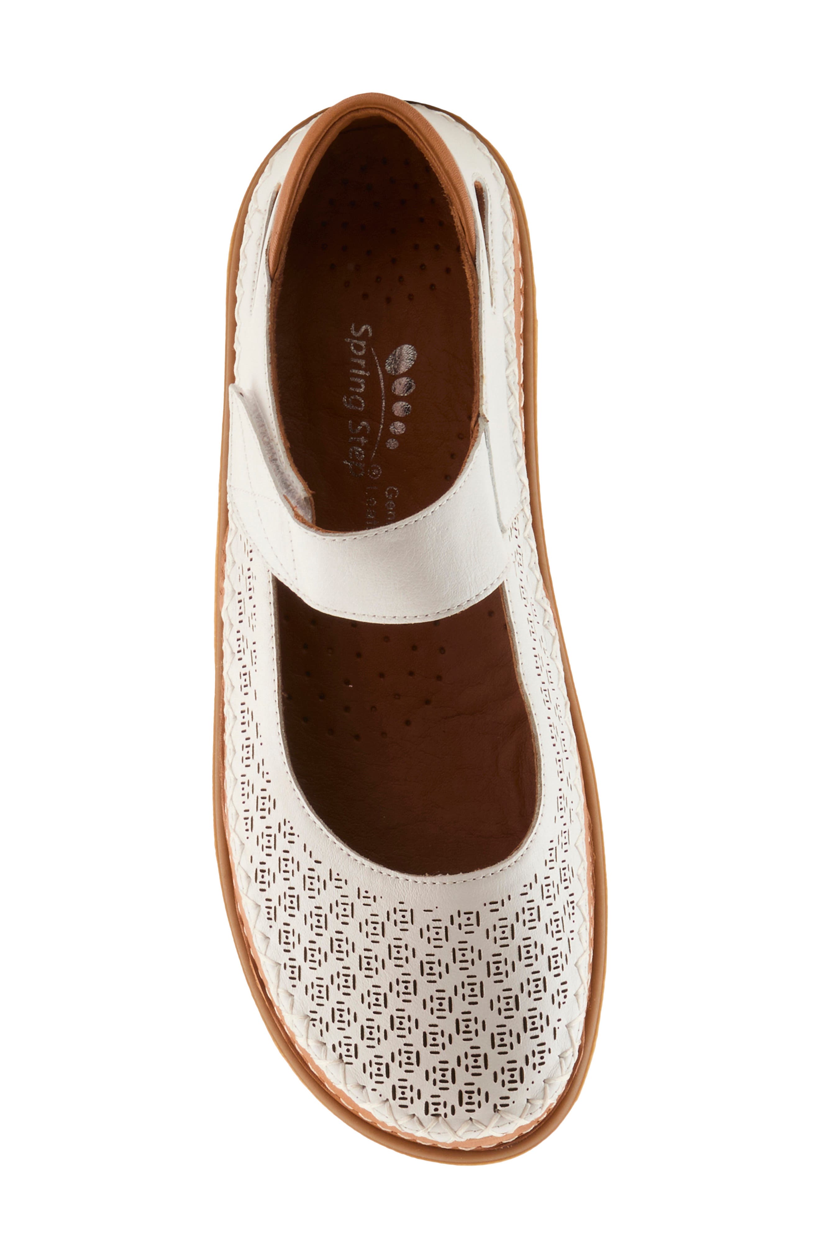 Spring Step Janah Mary Jane Sneaker, Alternate, color, White