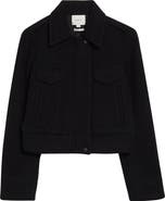 Vince Wool Blend Crop Jacket